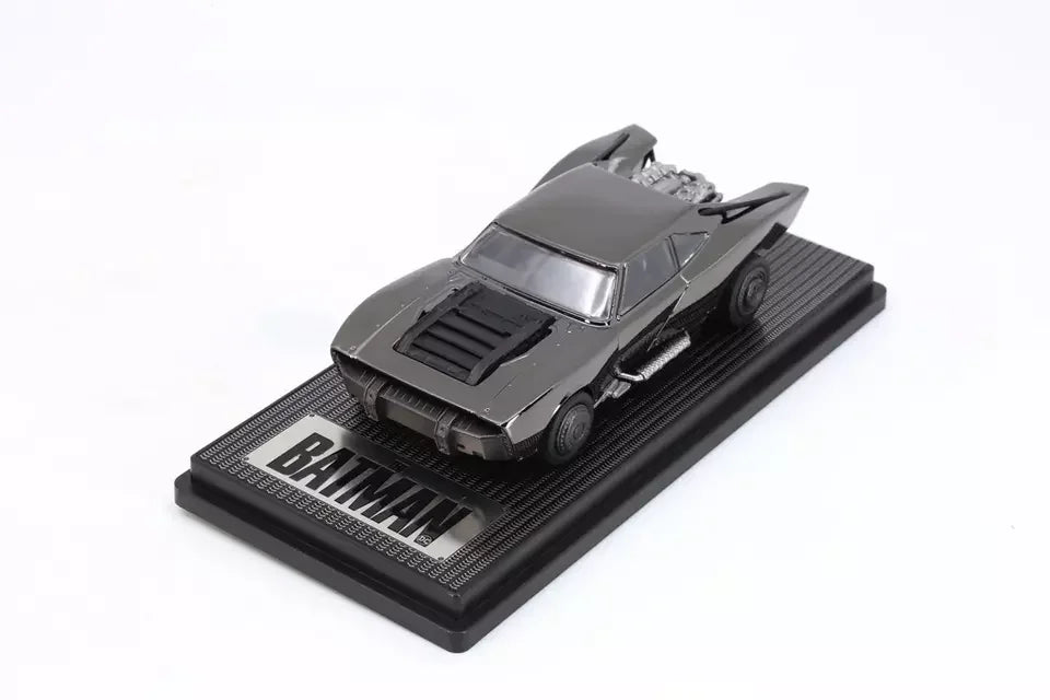 AWESOMEISM 1/64 Die-cast The Batman 2022 Batmoible (without lightings - Black Chrome) - Jaiman Toys