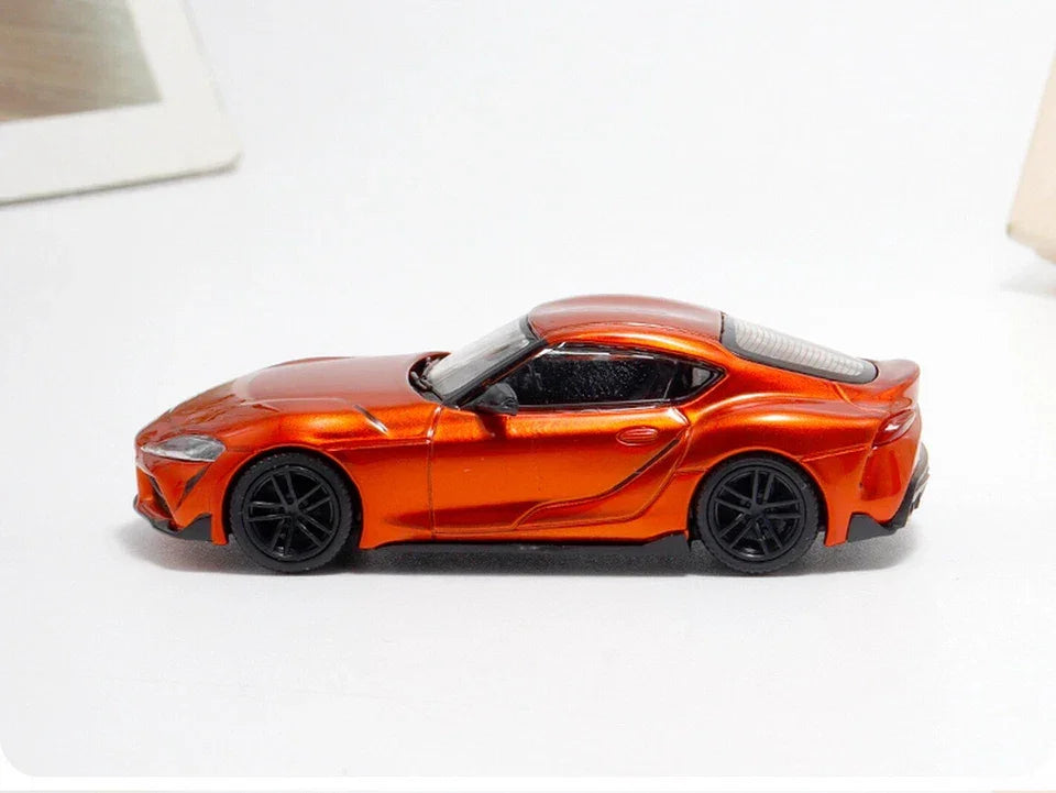 BSC 1:64 Scale Toyota GR Supra A90 Orange Diecast Cat Model - Jaiman Toys