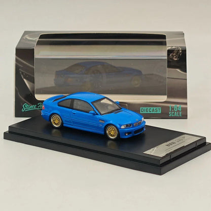 Stance Hunters 1:64 BMW E46 M3 HIGH REV SERIES Blue Diecast Models Car - Jaiman Toys