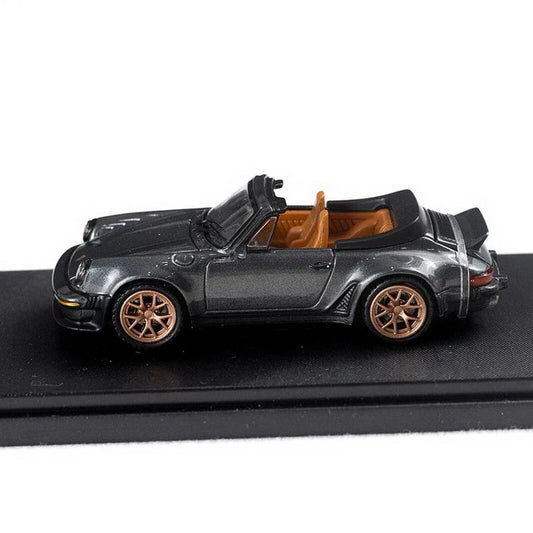 Rhino Model 1:64 Porsche Scale Singer 930 Turbo Study Cabriolet Convertible – Grey Diecast Car Model - Jaiman Toys