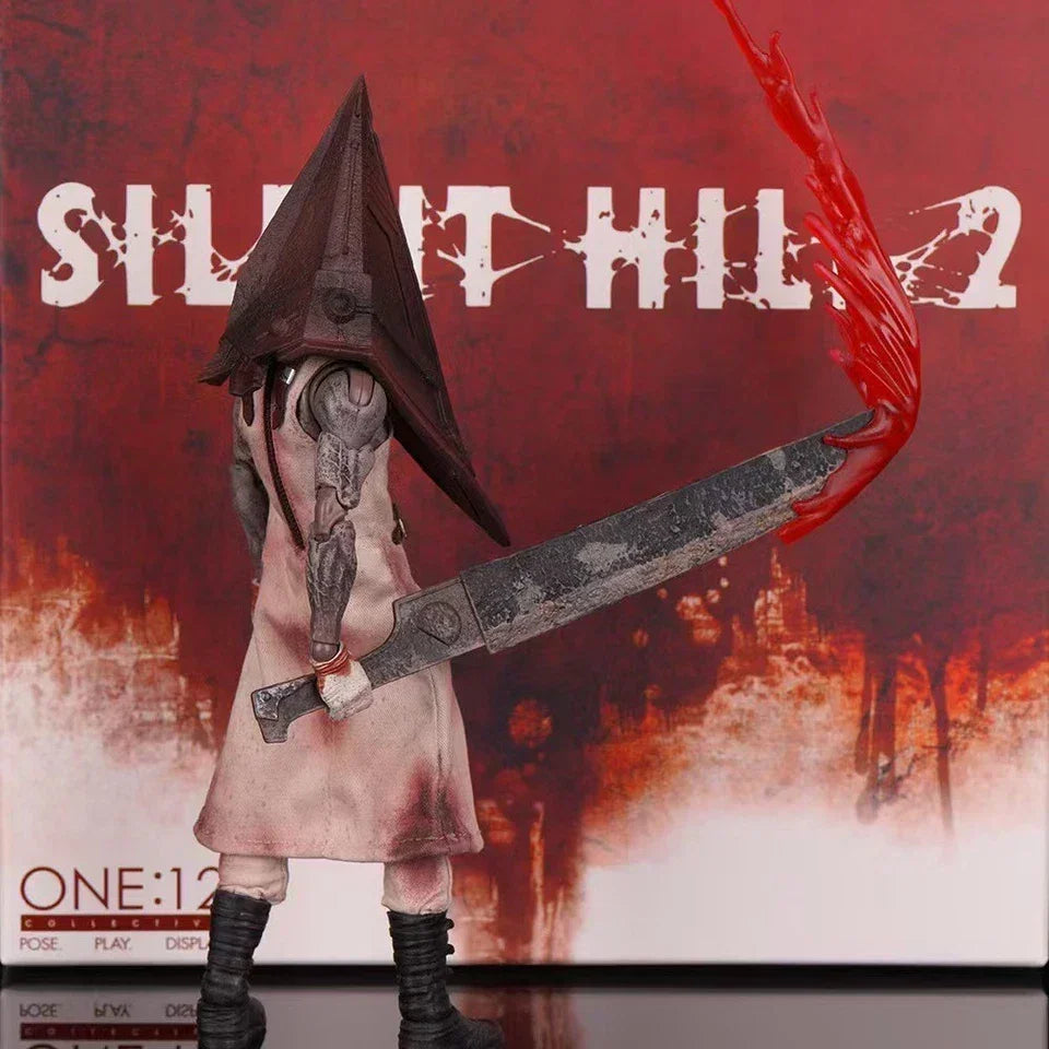 Silent Hill 2 Red Pyramid Thing (Pyramid Head) Action Figure – Highly Detailed Horror Game Collectible | Poseable Display Figure with Accessories