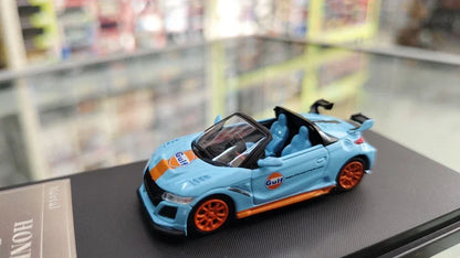 Mortal S-Series 1:64 Honda S660 Mugen Modified Version Gulf Diecast Car Model - Jaiman Toys