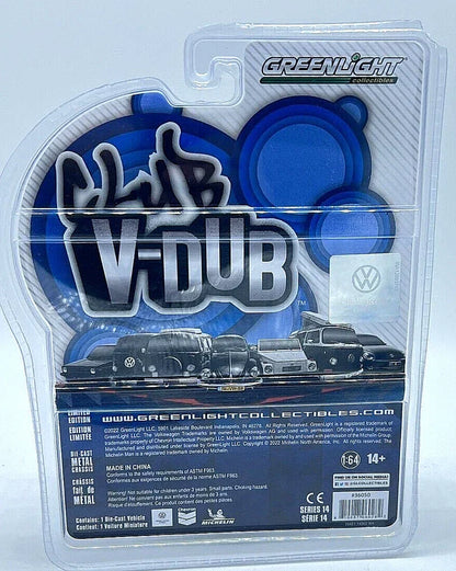 Greenlight Club V-Dub – 1975 Volkswagen Type 2 (Police Van) Die-Cast Car (1:64 Scale) - Jaiman Toys