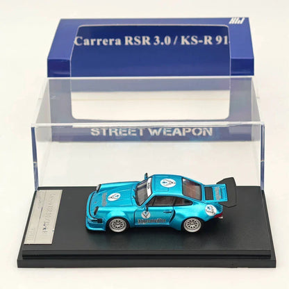 Street Weapon SW 1:64 Porsche Carrera RSR 3.0 KS-R 911 Blue Diecast Model Car - Jaiman Toys