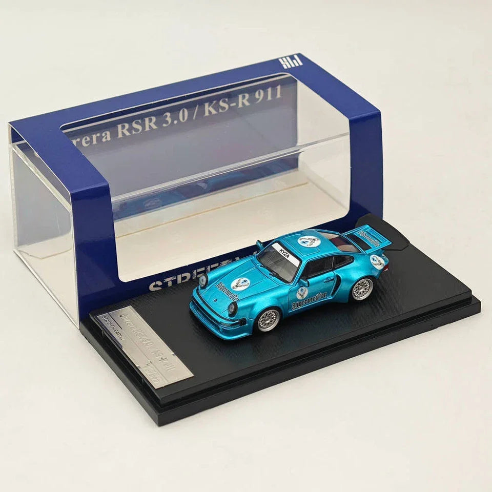 Street Weapon SW 1:64 Porsche Carrera RSR 3.0 KS-R 911 Blue Diecast Model Car - Jaiman Toys