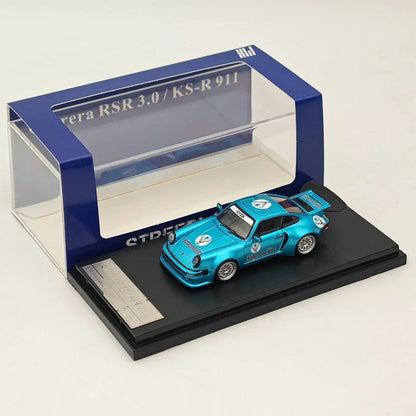 Street Weapon SW 1:64 Porsche Carrera RSR 3.0 KS-R 911 Blue Diecast Model Car - Jaiman Toys