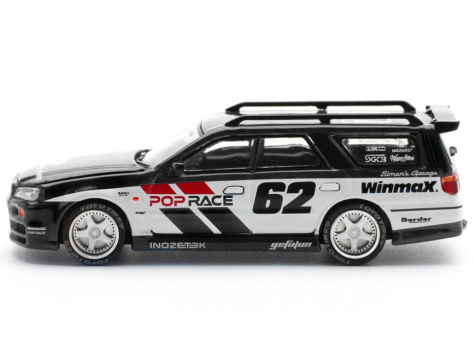 POP RACE 1:64 Nissan Stagea R34 Simon's Garage #62 – Scale Premium