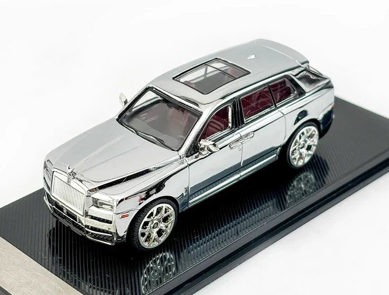 1/64 Scale Rolls-Royce Cullinan Chrome Silver – Premium Diecast Car Model Collectible - Jaiman Toys