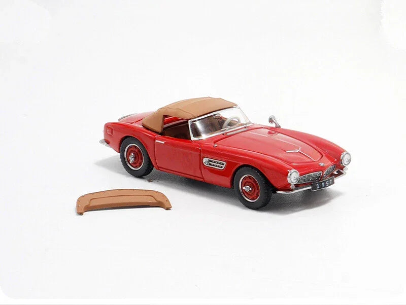 GFCC 1957 BMW 507 SOFT TOP Roadster Convertible Model Car Red 1/64 - Jaiman Toys