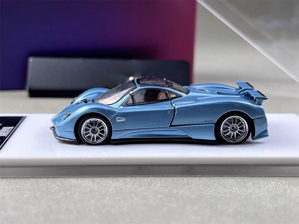 LMF Pagani Zonda C12s – Light Blue | 1:64 Diecast Supercar- 2 Variants