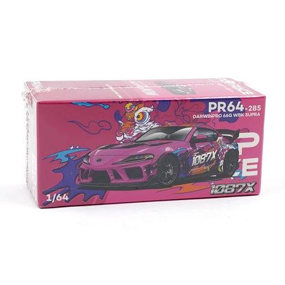POP RACE 1:64 DarwinPro 66G WBK Supra A90 #1087X Lion Dance Diecast Model Car – Premium Collectible Toyota Supra Display Car
