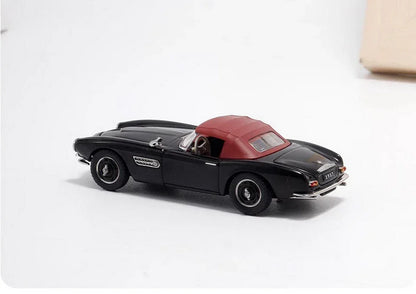 GFCC 1:64 BMW 1957 -507 Soft Top Roadster Convertible Classic Model Diecast Collect Car-Black - Jaiman Toys