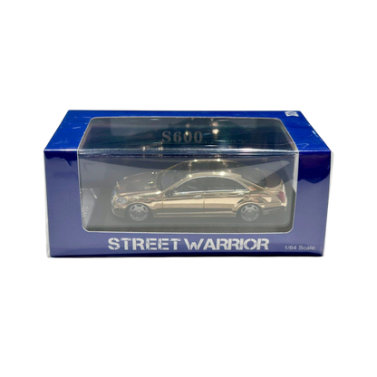 Street Warrior Mercedes-Benz S600 – Gold Finish | 1:64 Diecast Sedan