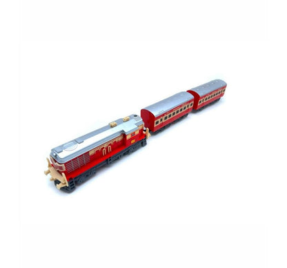 Centy 13-Piece Battery-Operated Indian Mini Passenger Train Set with 3-Piece Train, 10-Piece Track & High-Speed Engine for Kids 3+