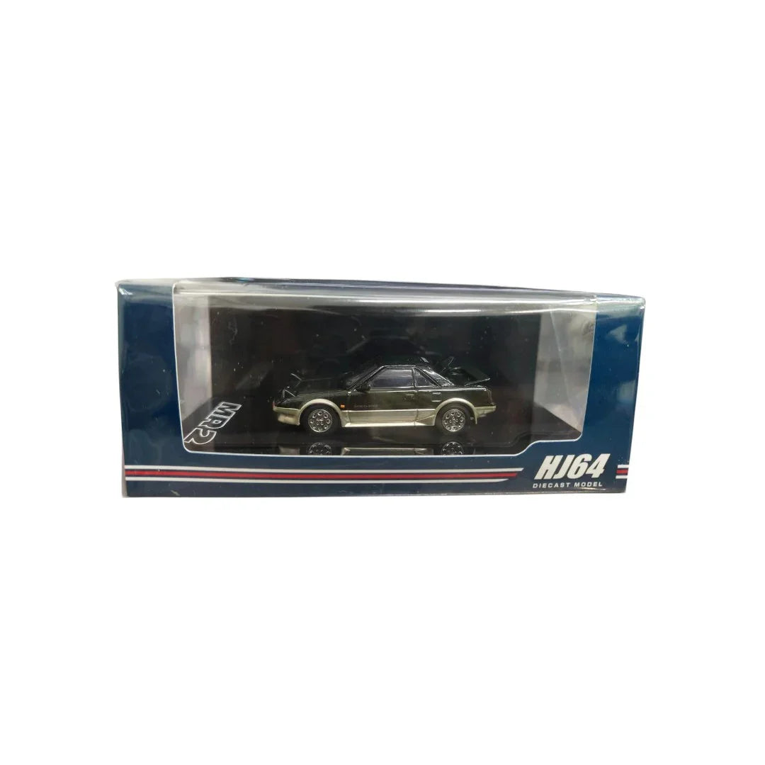 HJ64 1:64 TOYOTA MR2 1600G-LIMITED SUPER CHARGER 1986 Green HJ641056BGS - Jaiman Toys