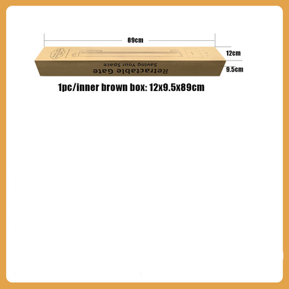 SG0021 Baby Safety Gate ,Extra Tall Retractable Stair Gate  Folding Baby & Pet Gate   | Adjustable Lower Bracket | Extra Height Protection