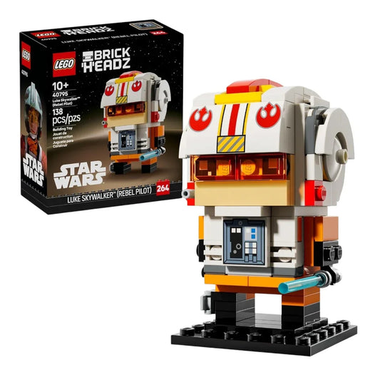 LEGO® 40795 BrickHeadz™ Star Wars™ Luke Skywalker (Rebel Pilot) – Collectible Building Figure (138 Pieces)