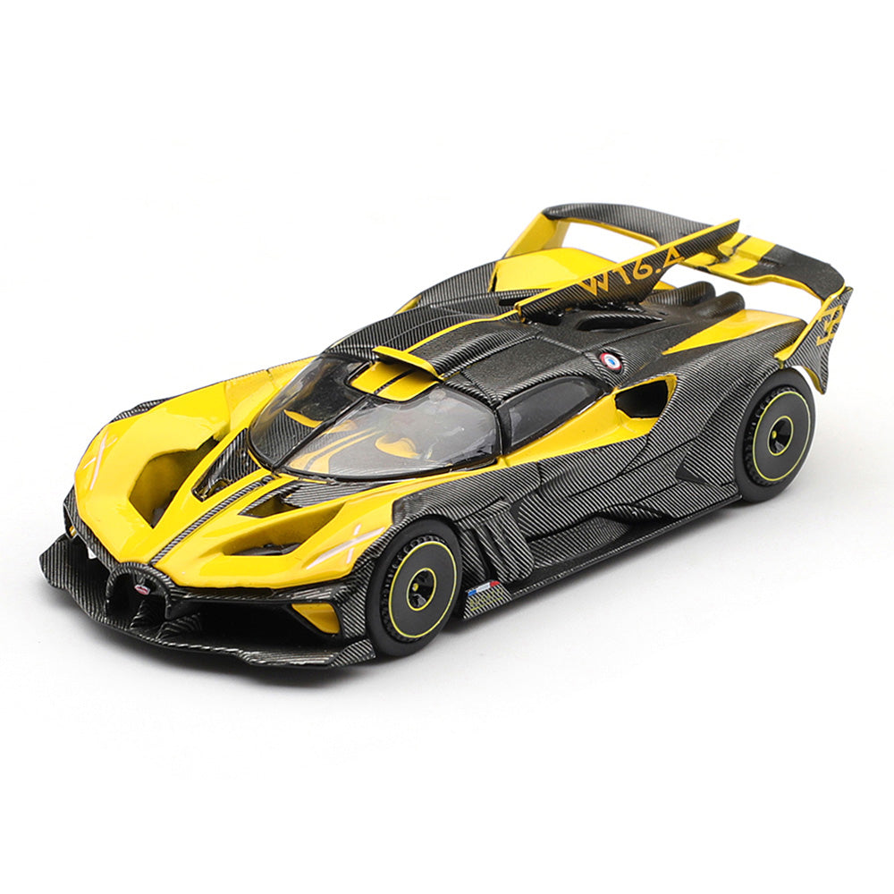 MINI GT 1:64 Scale Bugatti Bolide Yellow Diecast Model Car | Collectible Model