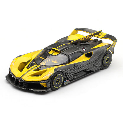 MINI GT 1:64 Scale Bugatti Bolide Yellow Diecast Model Car | Collectible Model