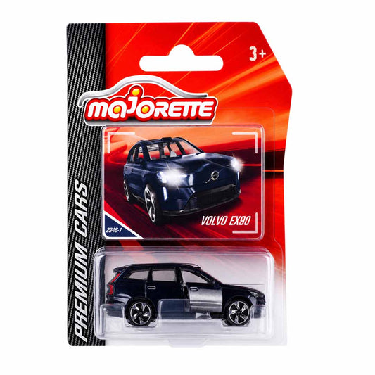 Majorette 1:64 Scale Volvo EX90 Die-Cast Car Blister Pack – Premium Cars Series Collectible Electric SUV Model with Opening Parts