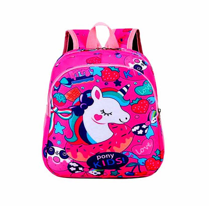 Unicorn School Backpack 12 Inch – Kids Cute Pony Cartoon School Bag for Nursery & Preschool Girls