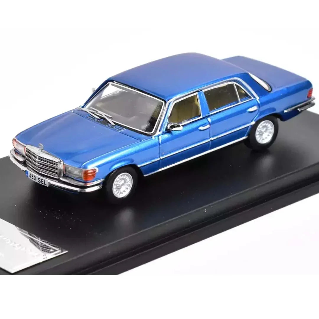 Maxwell 1:64 Gen.5 Mercedes Benz S-Class 450SEL W116 Model Diecast Alloy Car - Blue - Jaiman Toys