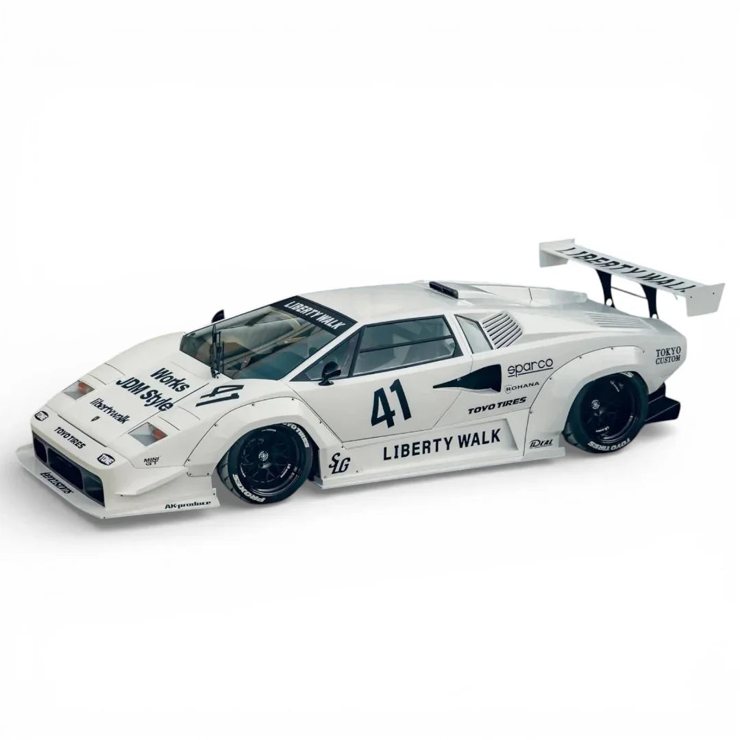 VISION 64 LBWK ランボルギーニカウンタック Vision64 1:64 Lamborghini Countach LBWK Liberty Walk White Diecast
