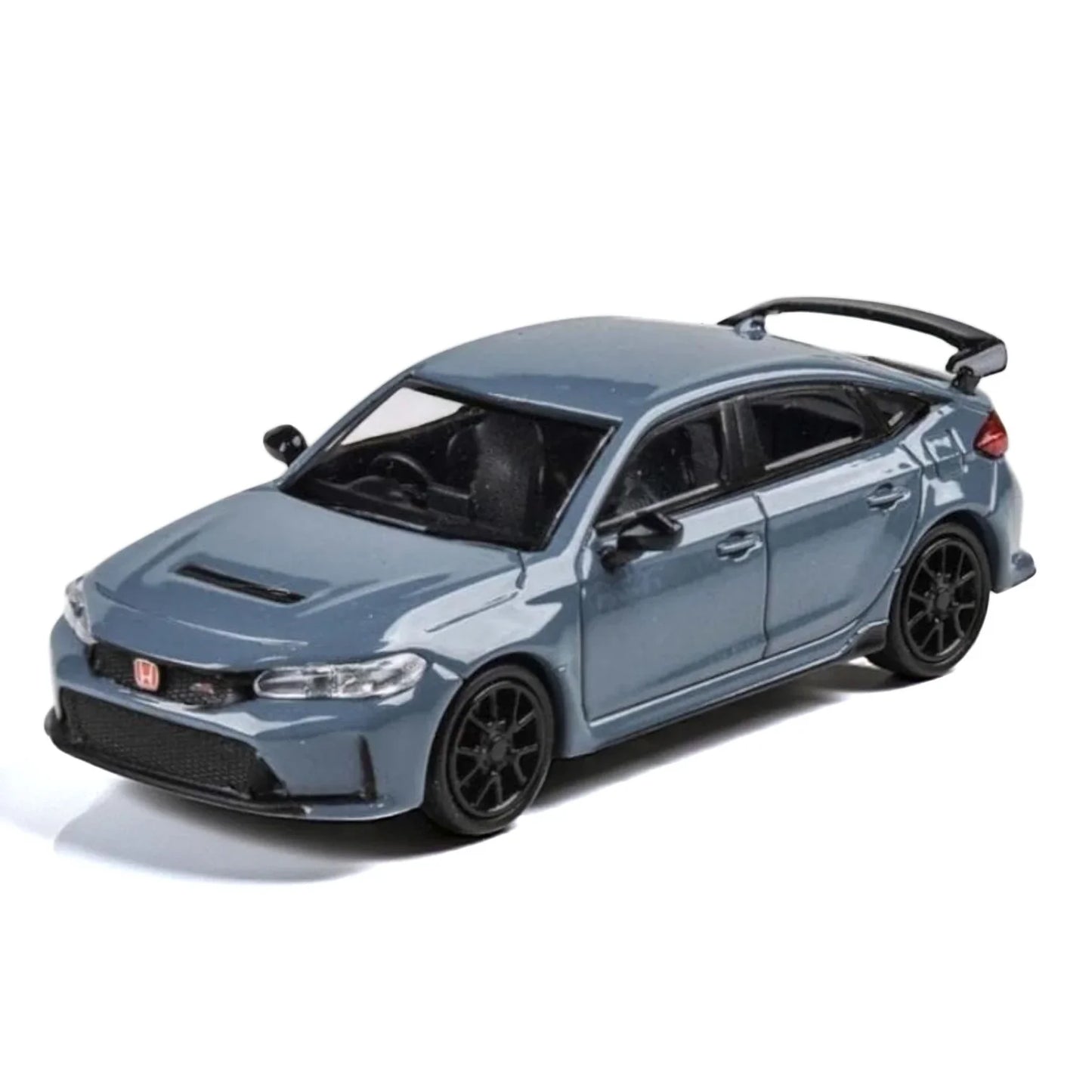 PARA64 1:64 Honda Civic Type R 2023 Pearl sonic Gray RHD Diecast Car Model