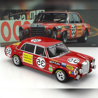Ghost Player 1:64 MERCEDES BENZ 300SEL AMG Red  #35 Diecast Model Car