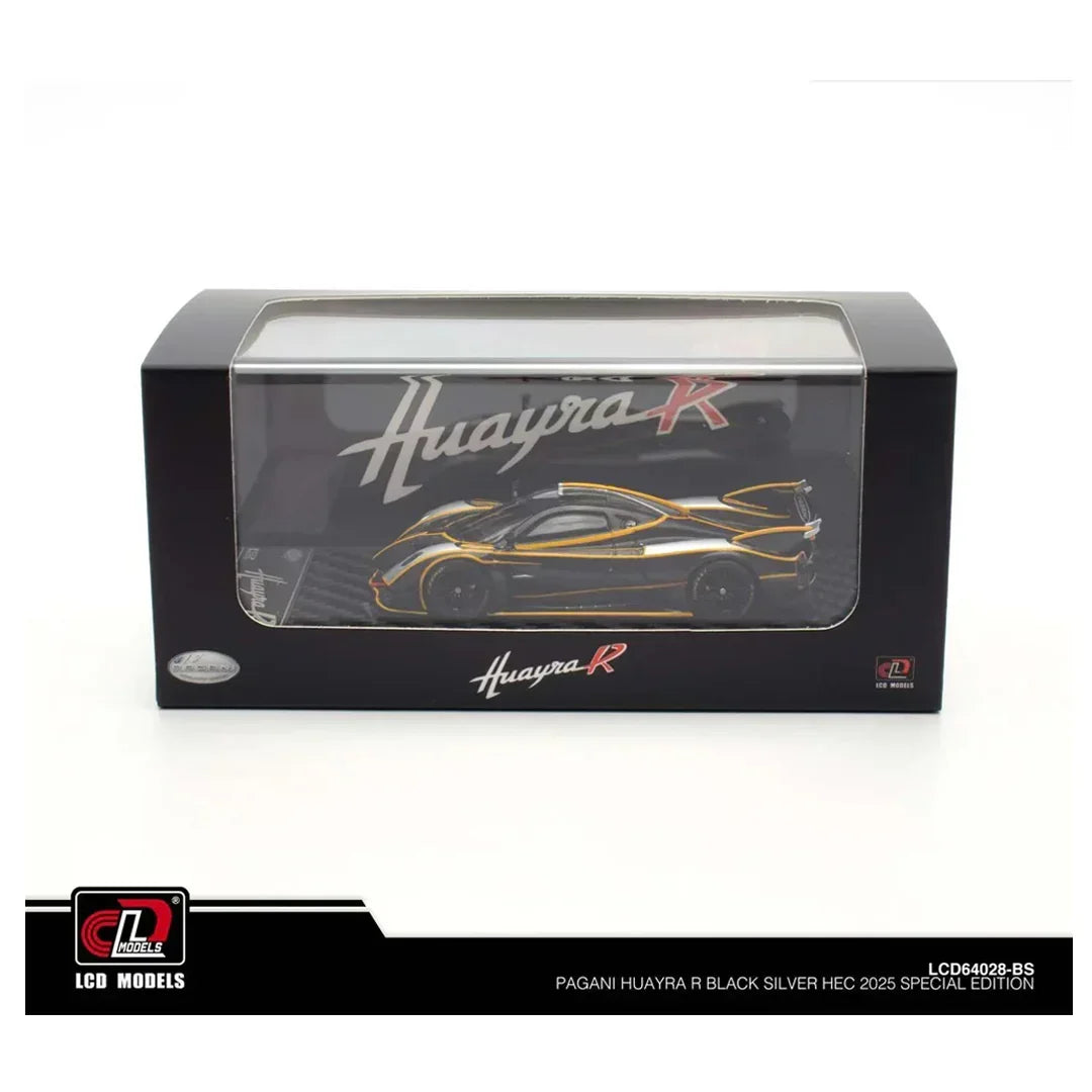 LCD Models 64028 Pagani Huayra R 1:64 Scale Diecast Model Car | Premium Carbon Detail Collectible