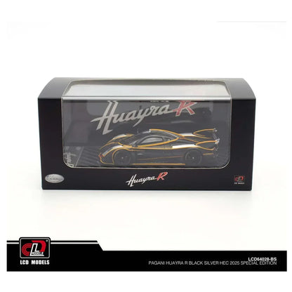 LCD Models 64028 Pagani Huayra R 1:64 Scale Diecast Model Car | Premium Carbon Detail Collectible