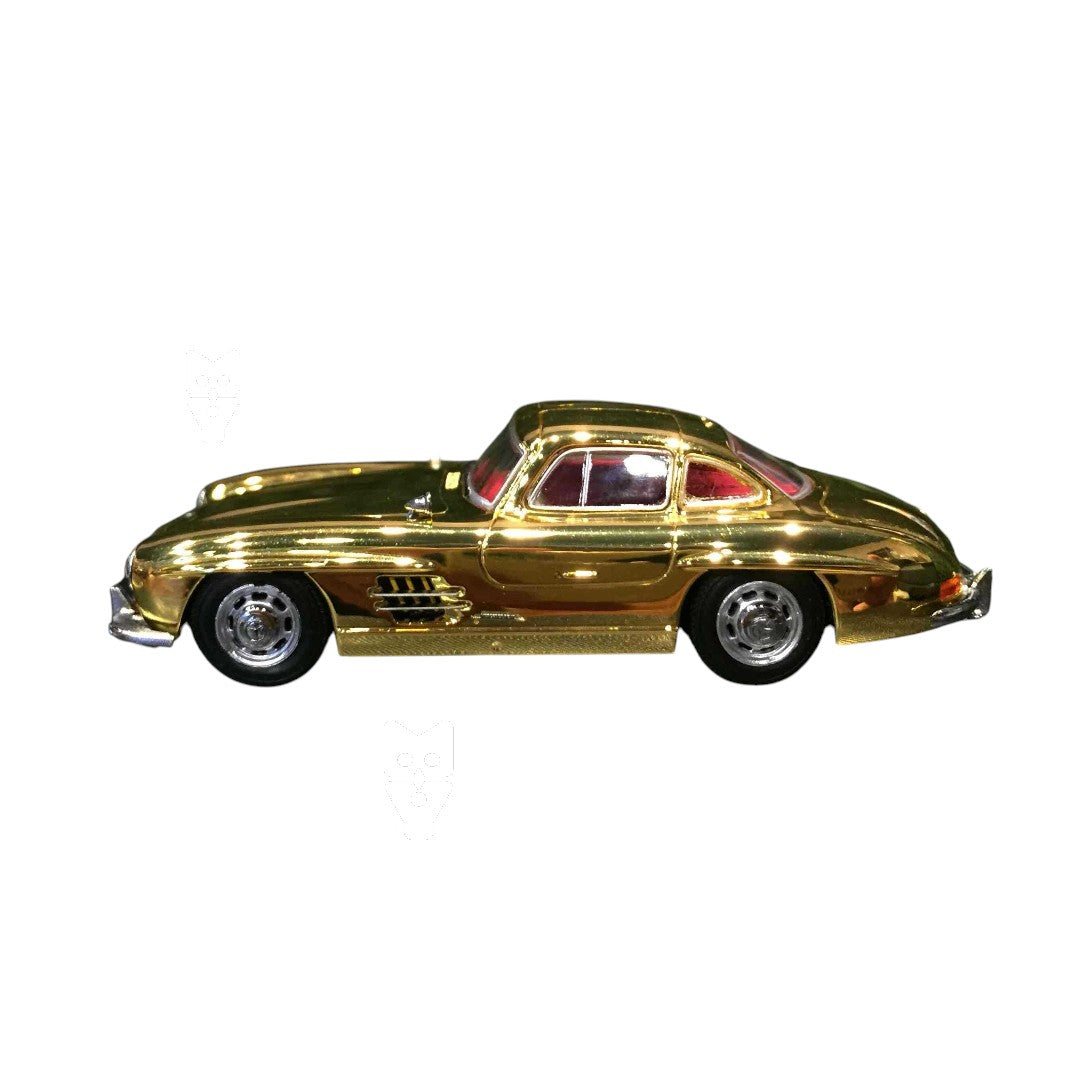 SEEKER 1:64 Mercedes-Benz 300 SL (W198) Gullwing – Chrome Finish Diecast Model Car (2 Variants)