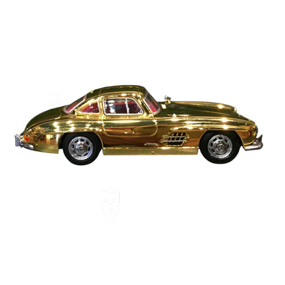 SEEKER 1:64 Mercedes-Benz 300 SL (W198) Gullwing – Chrome Finish Diecast Model Car (2 Variants)