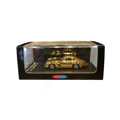 SEEKER 1:64 Mercedes-Benz 300 SL (W198) Gullwing – Chrome Finish Diecast Model Car (2 Variants)