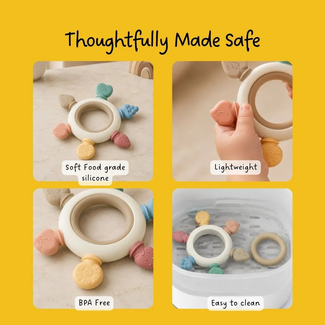 LiLLBUD Sensory Teether Fruit Shapes