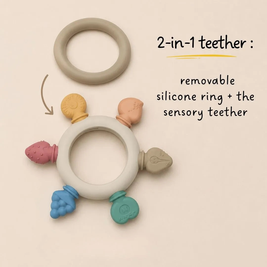 LiLLBUD Sensory Teether Fruit Shapes