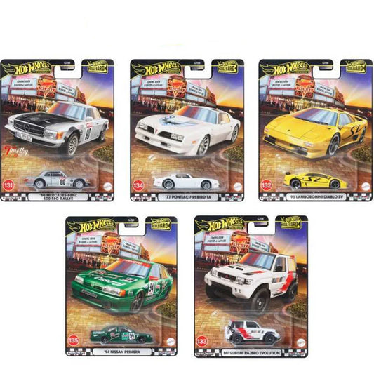 Hot Wheels Premium Boulevard 25 Car Culture Set – 5 Metal Die-Cast Cars | Mercedes, Lamborghini, Pajero, Nissan & Pontiac