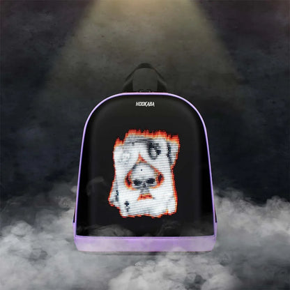 Hookaba Bold Bling Bag – LED Light-Up Fashion Backpack | Hard Shell | Waterproof | Statement Style - Purple - Jaiman Toys