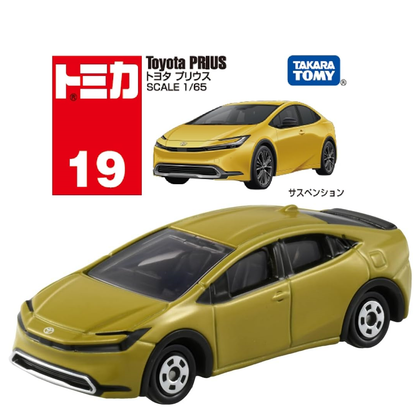 Tomica No.19 Toyota Prius Golden- TAKARA TOMY -Diecast Scale Model Car- 1/65