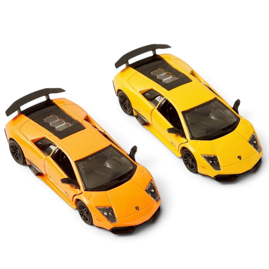 RMZ City Lamborghini Murciélago SV 1:32 Scale Die-Cast Model Car –  Collectible Supercar with Opening Doors, Pull-Back Action with 2 Variants