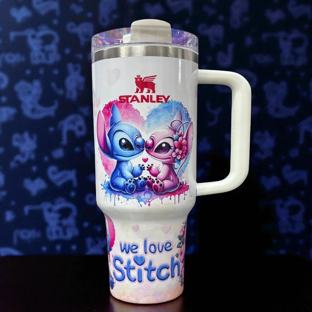 Stanley Stitch Travel Mug – 20 oz Stainless Steel Insulated Cup with Handle - Jaiman Toys