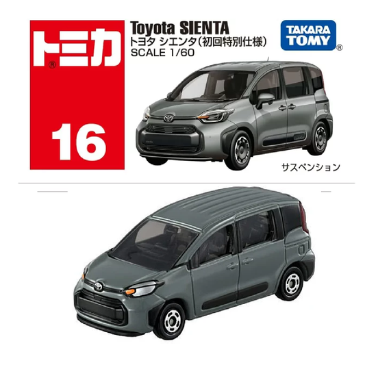 Tomy Tomica No.16 Toyota Sienta - TAKARA TOMY -Diecast Scale Model Car1/60