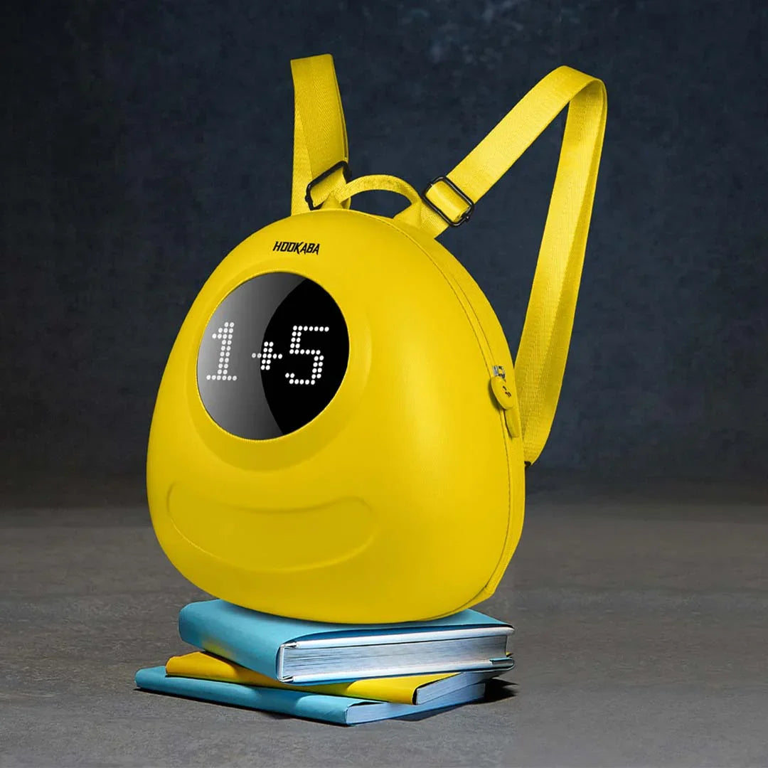 Hookaba GlowBuddy Kids LED Backpack – Fun Light-Up Bag for School & Travel | Waterproof | Lightweight | Ages 4–10 - Yellow - Jaiman Toys