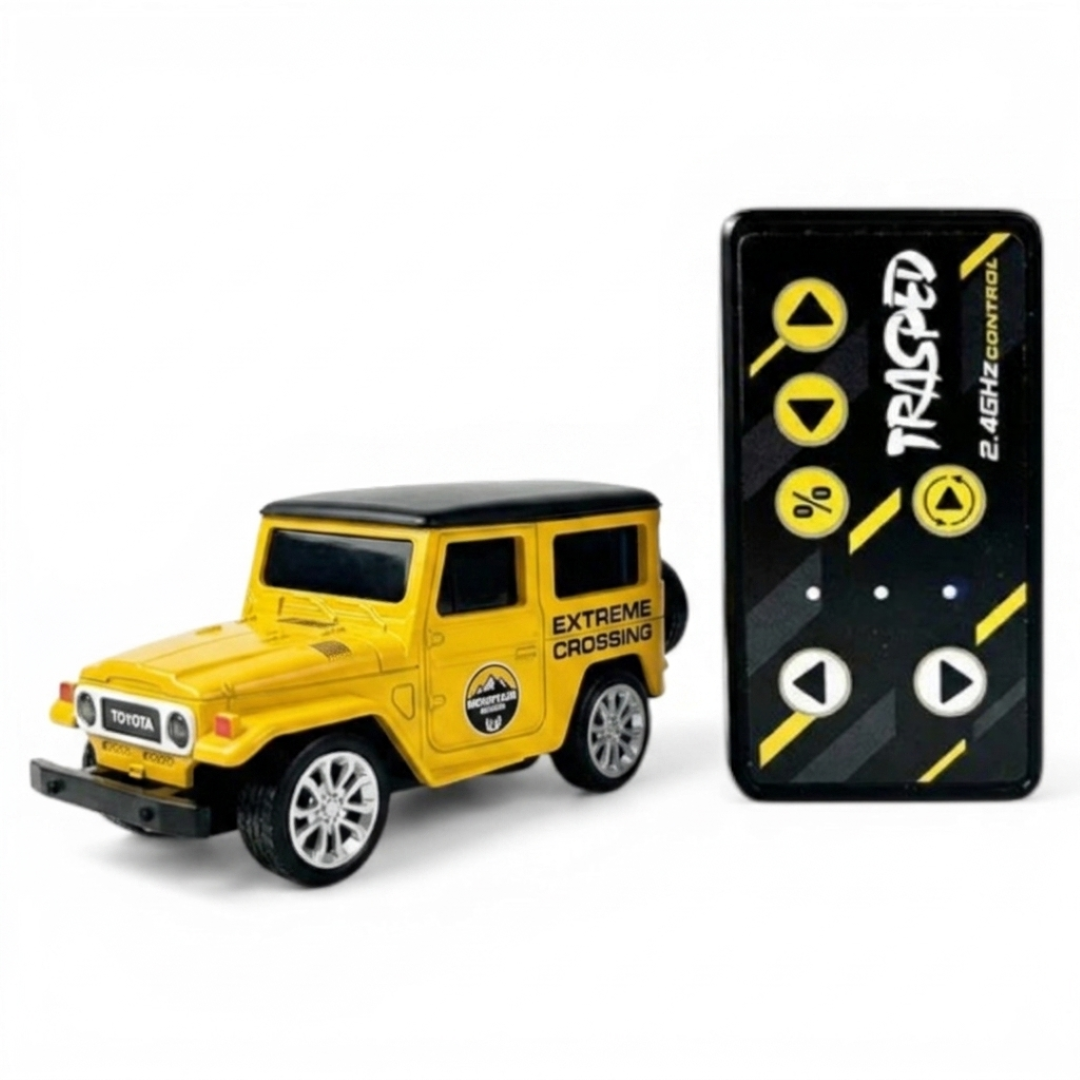 Trasped 1:64 Mini RC Off-Road Car – Pocket Size Remote Control SUV with App Control, 2.4GHz Controller & Rechargeable Battery (5 Colors)