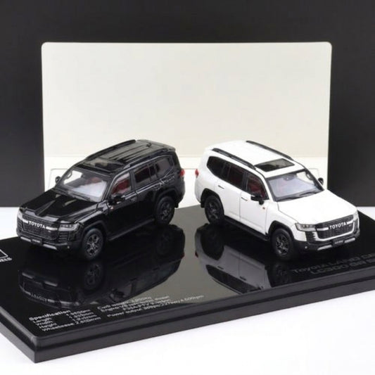 LCD Models 1:43 Toyota Land Cruiser LC300 GR Sport White Metallic Die-Cast Model Car | Two Variants Collectible