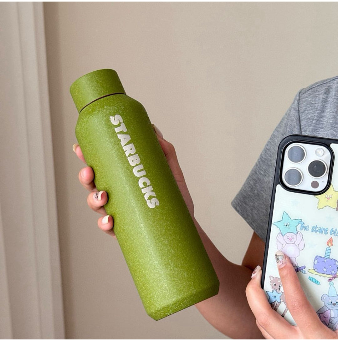Starbucks 500ml Style Glossy Glitter Vacuum Insulated Stainless Steel Water Bottle