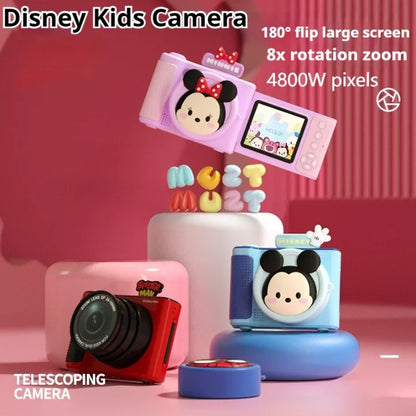 Disney Minnie Kids Digital Camera – Instant Print Toy with Photo & Video Recording - Pink