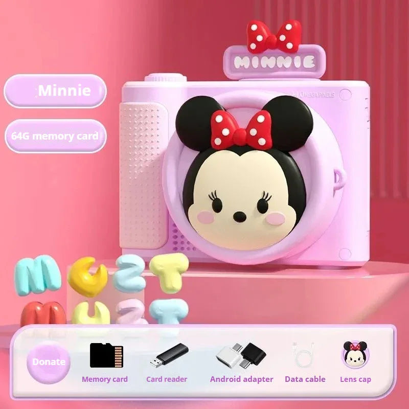 Disney Minnie Kids Digital Camera – Instant Print Toy with Photo & Video Recording - Pink