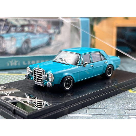 Liberty64 1:64 Mercedes-Benz 300SEL 6.8 AMG (W109) Diecast Car Model – Classic Blue Collector Edition