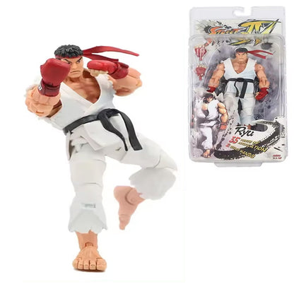 NECA Street Fighter White Ryu PVC Boxed Action Figure Model 7inch